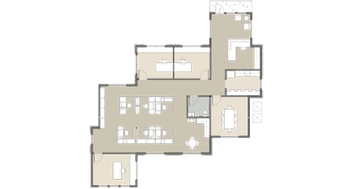 rendering of building four floor plan