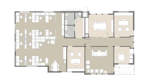 floor plan 01 for building 6 at Dominion Place Offices
