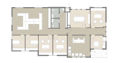 floor plan visual of an office building